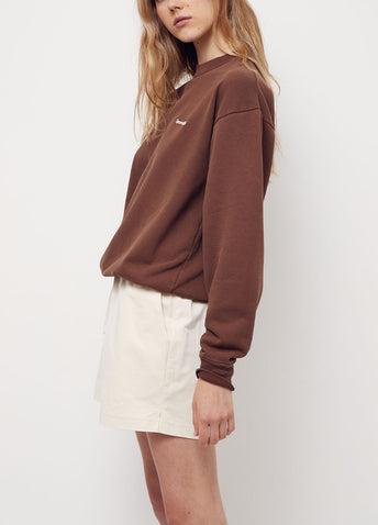 Serif Logo Crewneck Sweatshirt
