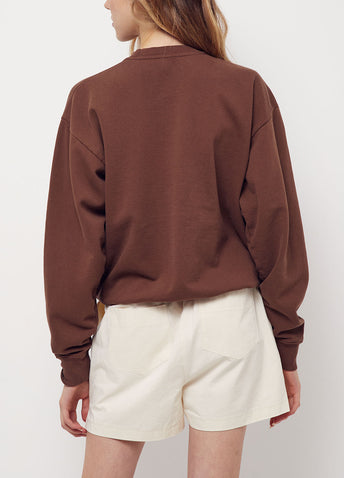 Serif Logo Crewneck Sweatshirt