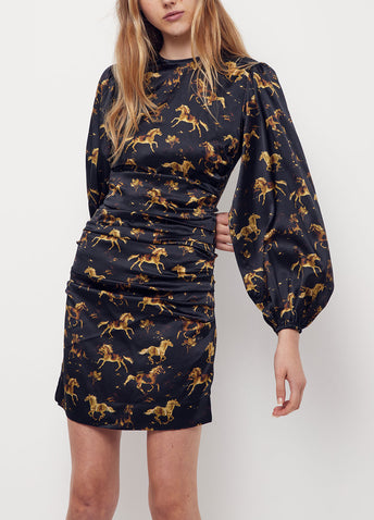 Horse Print Mini Dress