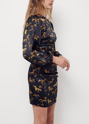 Horse Print Mini Dress