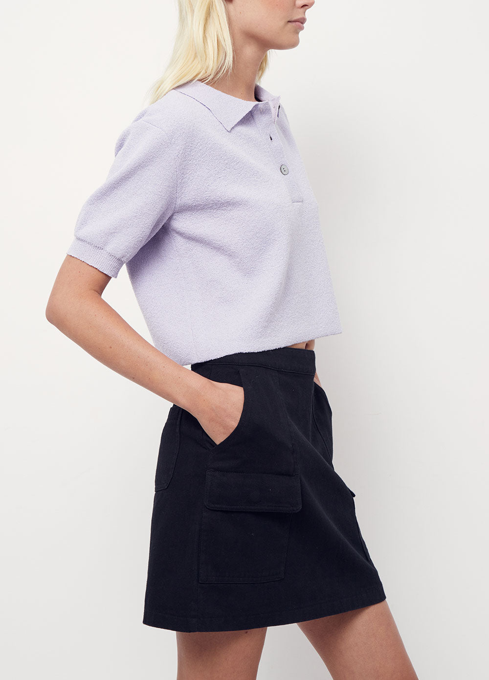 Boucle Short-sleeve Polo Shirt