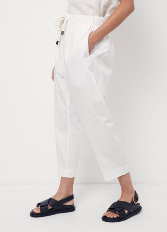 Cotton Long Rise Pants