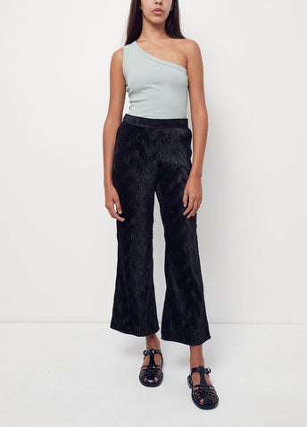 Pleated Satin Pants
