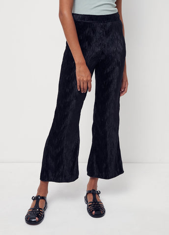 Pleated Satin Pants