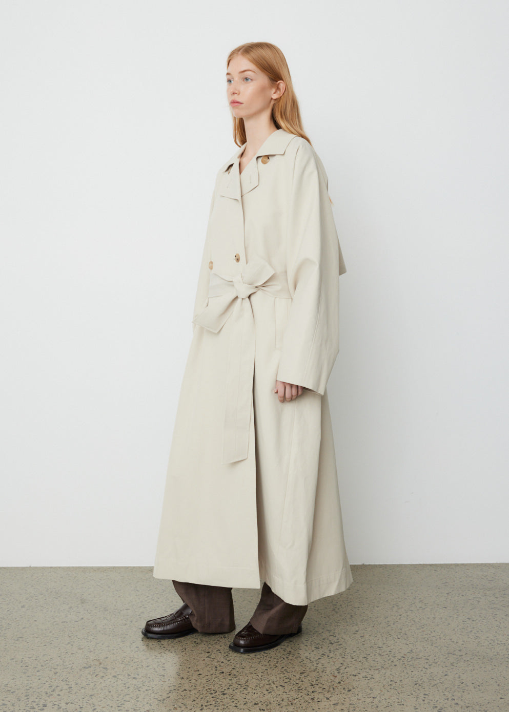 Raglan Sleeve Trench Coat