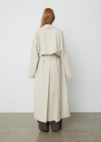 Raglan Sleeve Trench Coat