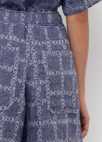 Oversized Logo Shorts
