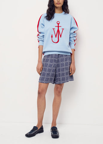 Deconstructed Fleece-back Sweatshirt