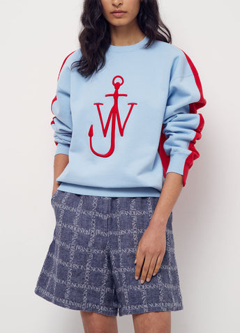 Deconstructed Fleece-back Sweatshirt