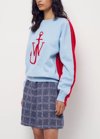 Deconstructed Fleece-back Sweatshirt