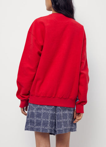Deconstructed Fleece-back Sweatshirt