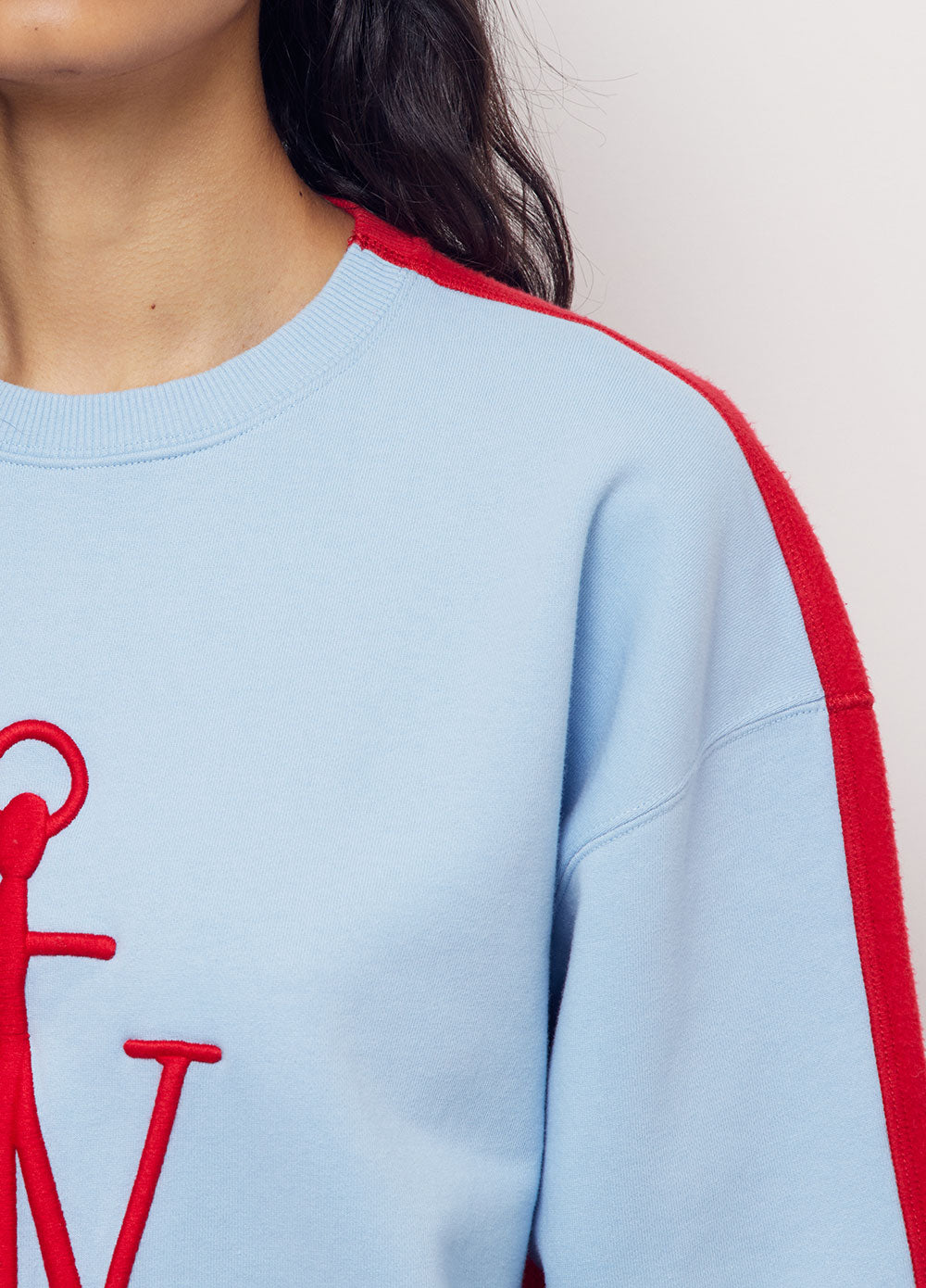 Deconstructed Fleece-back Sweatshirt