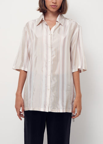 Fluid Stripe Short-sleeve Shirt