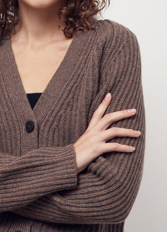 Rib Cardigan