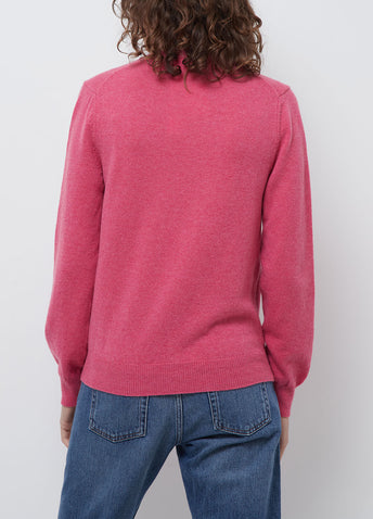 N073 Double Heart V-neck Sweater