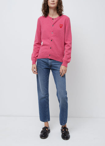 N075 Double Heart Cardigan