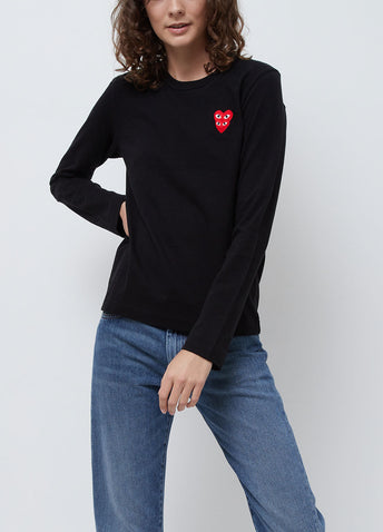 T291 Double Heart Long-sleeve T-shirt
