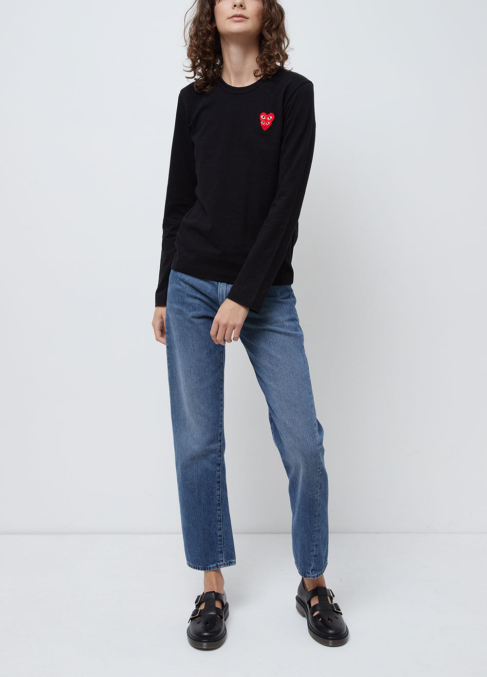 T291 Double Heart Long-sleeve T-shirt