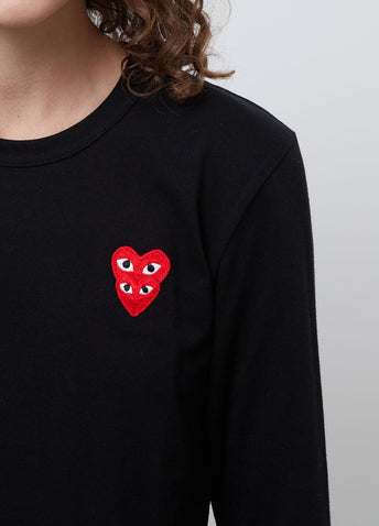 T291 Double Heart Long-sleeve T-shirt