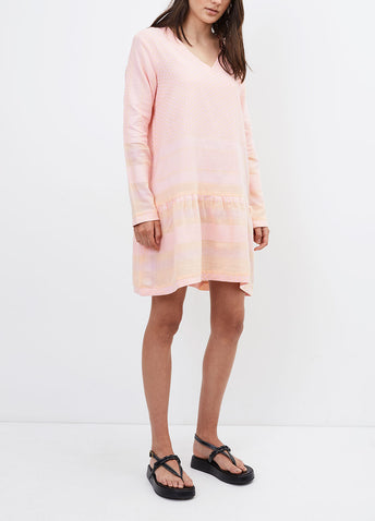 V Long-sleeve Dress