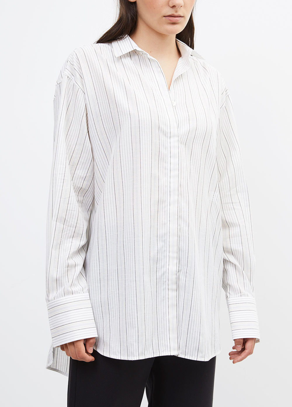 Silk-blend Stripe Shirt