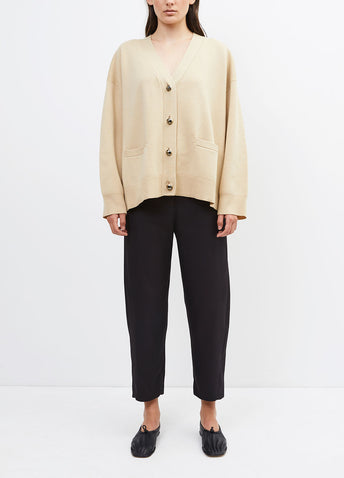Monogram Button Cardigan