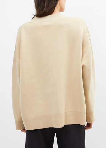 Monogram Button Cardigan