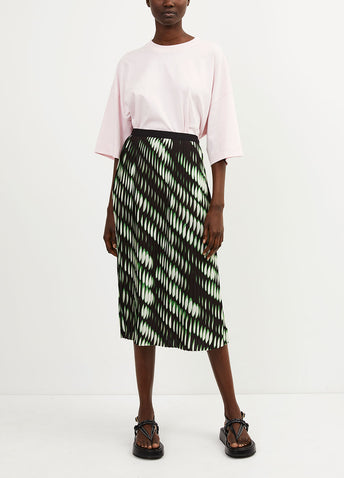 Sarean Pleated Printed Skrt