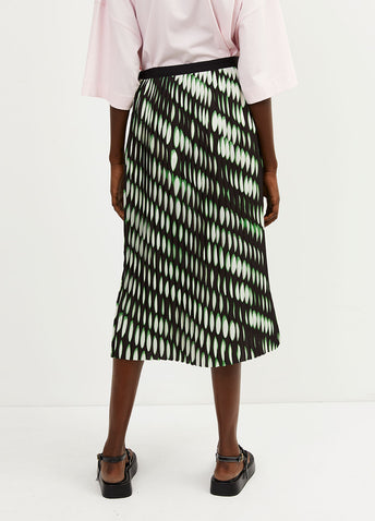 Sarean Pleated Printed Skrt