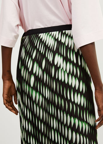 Sarean Pleated Printed Skrt