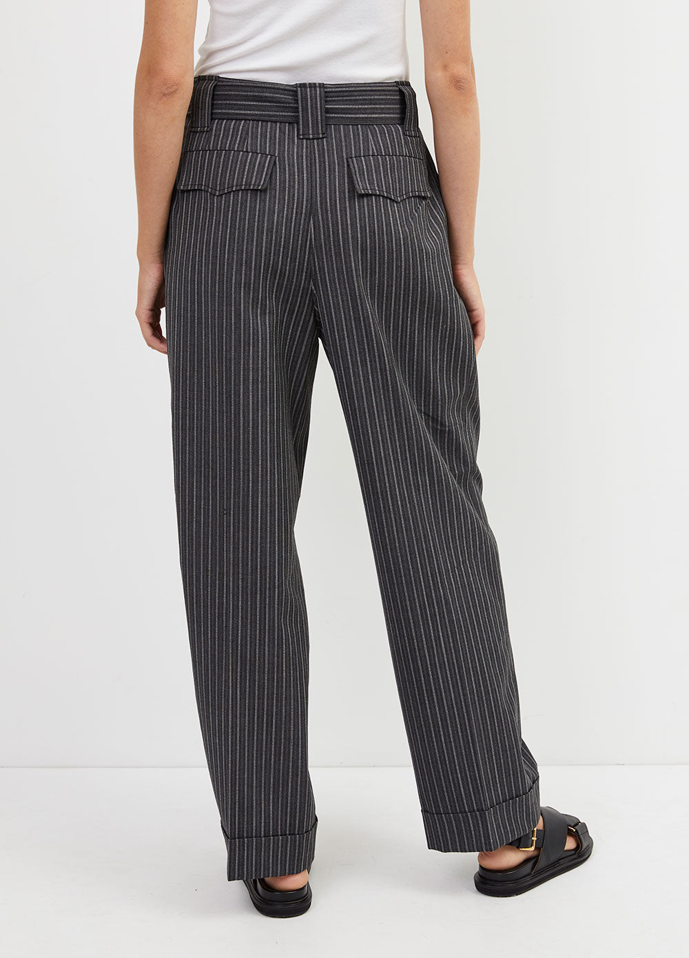 Stripe Belt Pants
