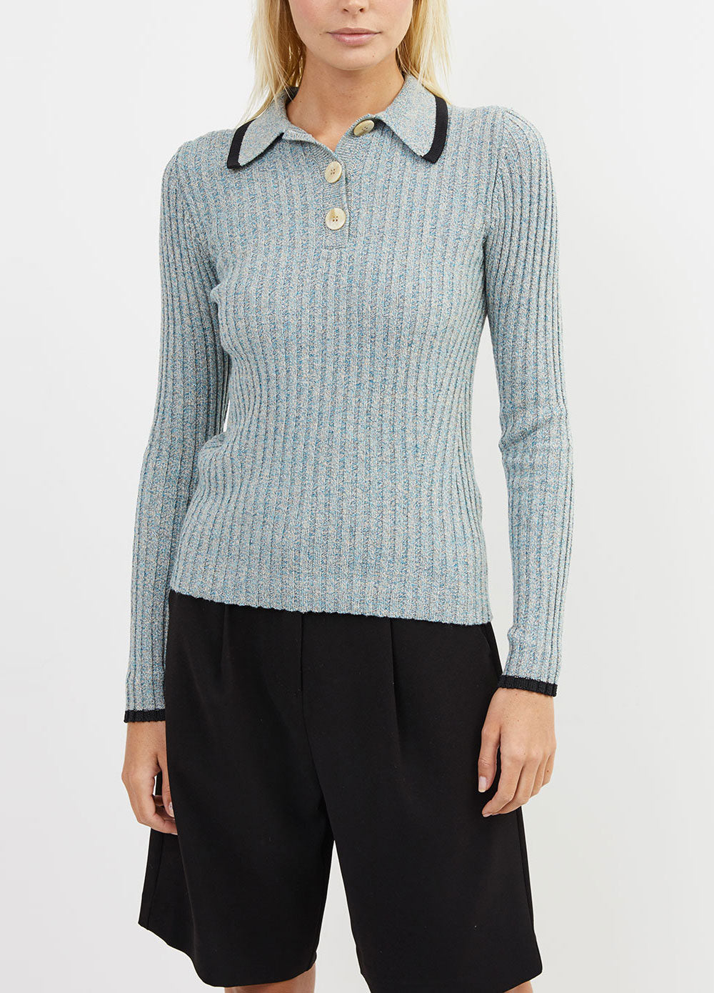 Linen Polo Knit