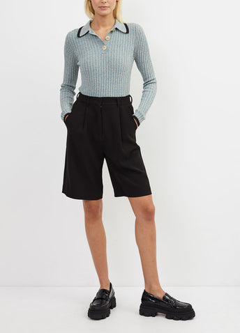 Linen Polo Knit