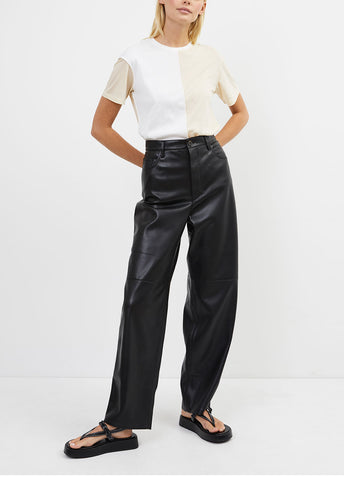 Radha Faux-leather Pants