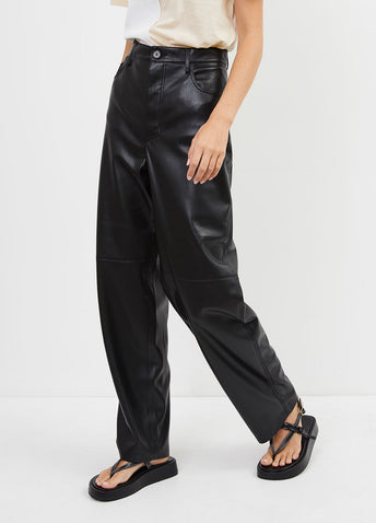 Radha Faux-leather Pants