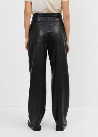 Radha Faux-leather Pants