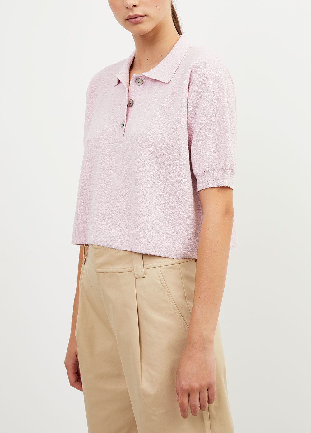 Boucle Short-sleeve Polo Shirt