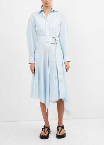 Pleated Shirt Dress