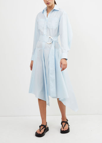 Pleated Shirt Dress