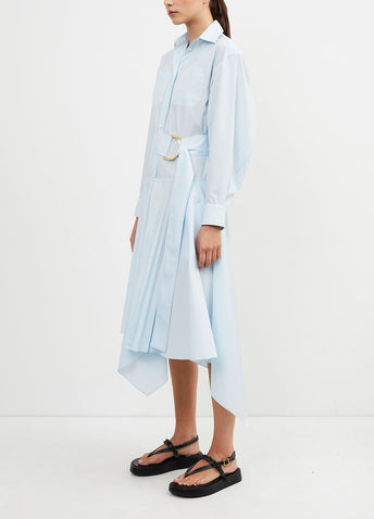 Pleated Shirt Dress