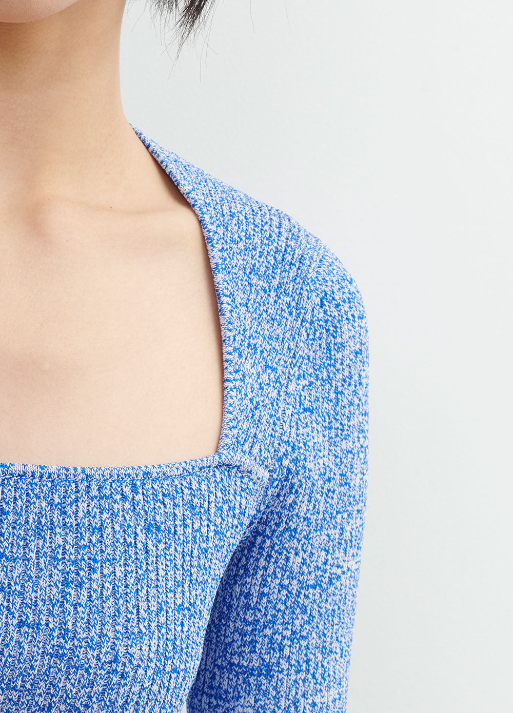 Melange Knit Top