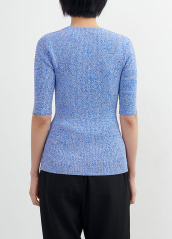 Melange Knit Top