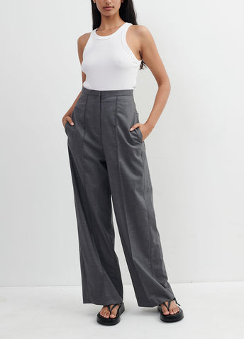 Wide-leg Business Trousers