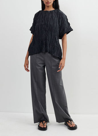 Crinkled Silk T-shirt