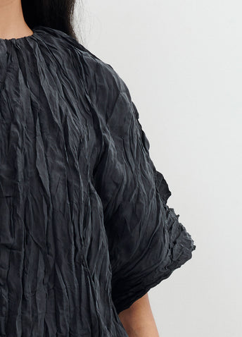 Crinkled Silk T-shirt