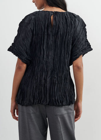 Crinkled Silk T-shirt