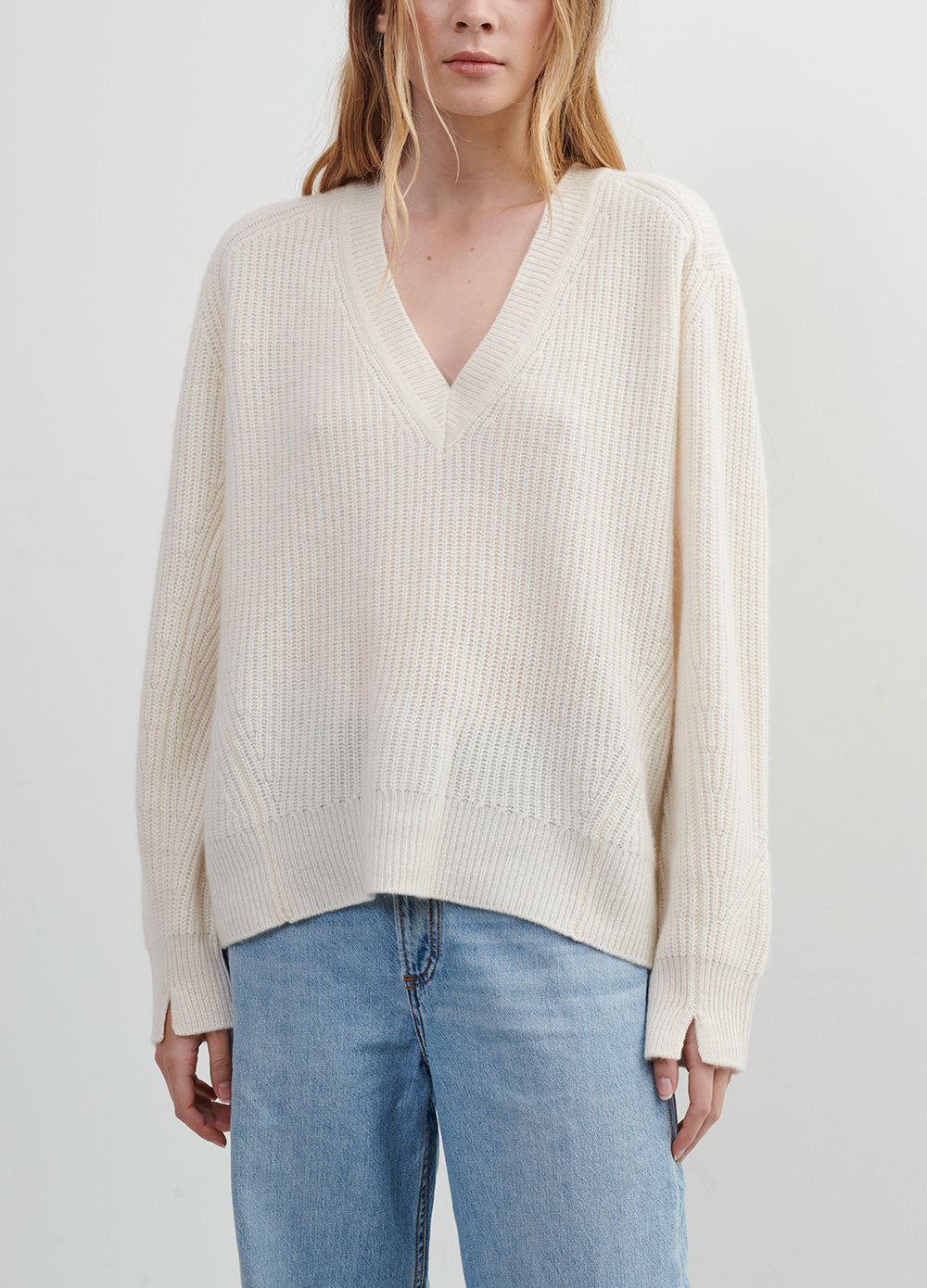 Pierce Cashmere V-neck Sweater