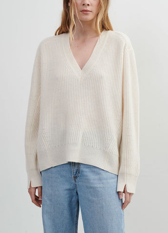 Pierce Cashmere V-neck Sweater