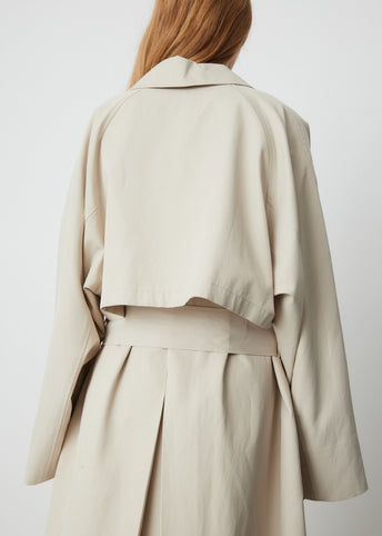 Raglan Sleeve Trench Coat