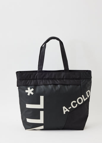 Typographic Ripstop Tote Bag